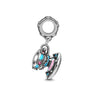 Dije de plata de ley 925 con forma de café, vino tinto, cafetera, copa de champán, compatible con pulseras colgantes originales, joyería DIY para mujer.