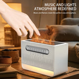 Altavoz Bluetooth 4 en 1 con LED de ruido blanco, ayuda para dormir con ruido blanco, luz nocturna con 8 sonidos de la naturaleza, humidificador de aromaterapia