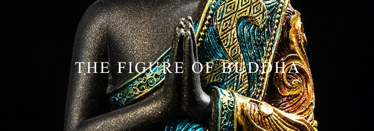 Estatua grande de Buda de Tailandia, escultura de Buda de resina verde hecha a mano, budismo hindú, fengshui, figura de meditación, decoración del hogar