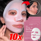 Mascarilla facial de colágeno hidratante, control de grasa, iluminadora, cuidado de la piel, reduce los poros, 1/3/5/10 unidades
