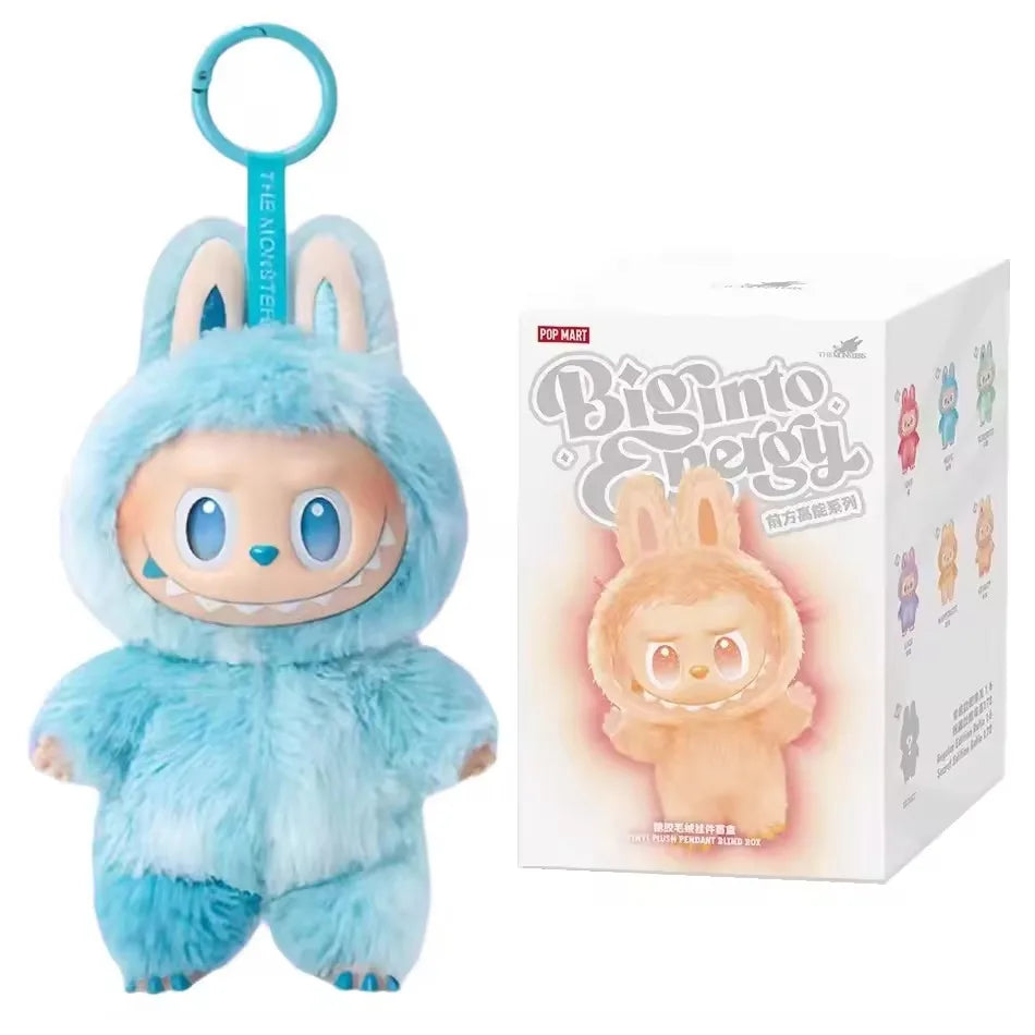 100% Original Labubu V3 boîte à cigarettes grande en énergie pour les monstres colgante figurine d'action version véritable Labubu poupée Anime