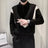 Long Sleeve Baggy Korean Autumn Male Sweatshirts Luxury Winter Harajuku Fashion Pullover Elasticity Elegant New Mens Polo Shirts - Lootquake
