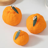 1 vela creativa con forma de fruta de simulación, vela fragante con forma de naranja, adecuada para restaurantes, salas de estudio y otros lugares