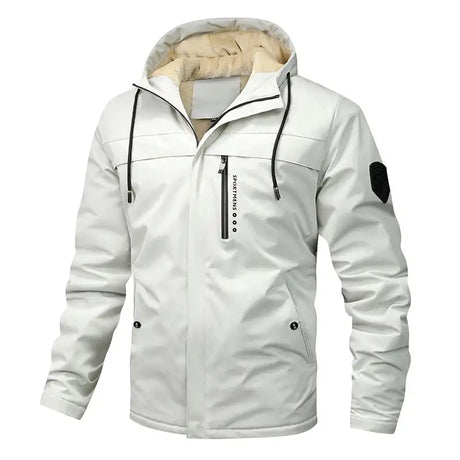 Winter Men's Warm Padded Jackets Fashion Men Fleece Lined Thermal Hooded Coats Men Mountain Ski Windbreaker Jackets Clothing - Lootquake