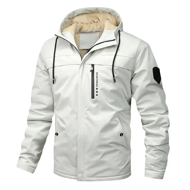 Winter Men's Warm Padded Jackets Fashion Men Fleece Lined Thermal Hooded Coats Men Mountain Ski Windbreaker Jackets Clothing - Lootquake