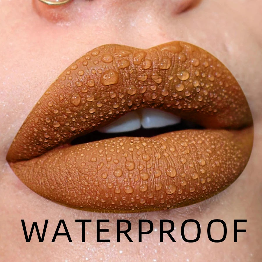 Luxurious Lip Glaze - Dewy Long-Lasting Wear, Waterproof & Moisturizing, High Pigment Lip Tint Oil, Essential Beauty Makeup for