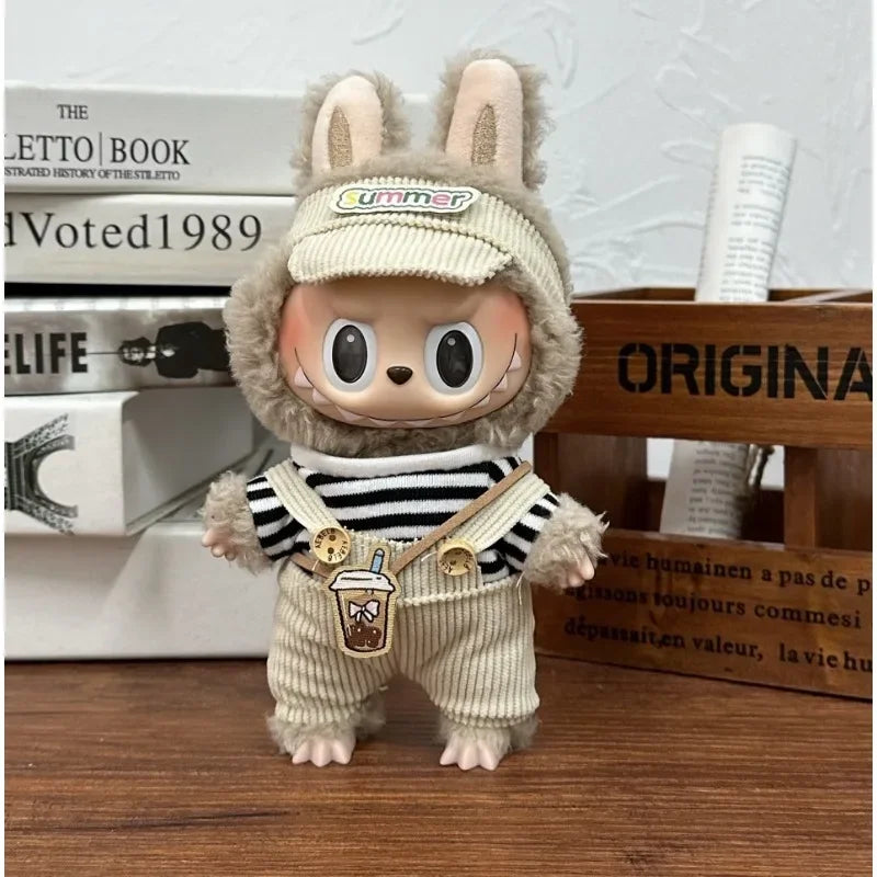Vêtements de poupée Labubu, salopettes tendance, accessoires pour poupées V1 et V2, créateur de vêtements Labubu, jouet pour poupée 15/17 cm
