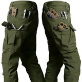 Camo Winter Tactical Sets Men Shark Skin Soft Shell Hooded Jacket+Multi-pocket Straight Cargo Pant 2Pcs Suits Waterproof Set - Lootquake