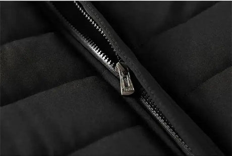 Men's Warm Jacket Winter Coats Fur Collar Windbreaker Cotton Padded Anorak Thick Black Coat Male Casual Fleece Jacket Men - Lootquake