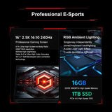 2024 Xiaomi Redmi G Pro Gaming Laptop 16 Inch 2.5K 240Hz E-Sports Screen Netbook i9-14900HX 16GB 1TB RTX4060 Gaming Notebook PC - Lootquake