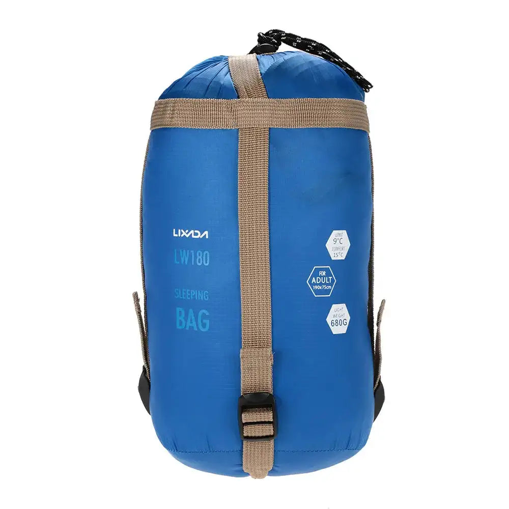 Saco de dormir portátil para exteriores Lixada de 190 x 75 cm, para acampar, viajar, senderismo, multifunción, ultraligero, 680 g, para mochileros.