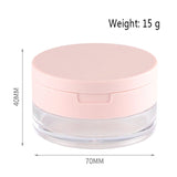 Caja de embalaje para polvos sueltos cosméticos, caja de subembalaje para polvos sueltos, malla elástica práctica, caja para polvos sueltos con miel