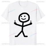 Middle Finger Funny Maniac Printed Man T Shirt Loose Casual Fashion Harajuku Hip Hop T-shirt Hipster Streetwear Comfort Clothing - Lootquake