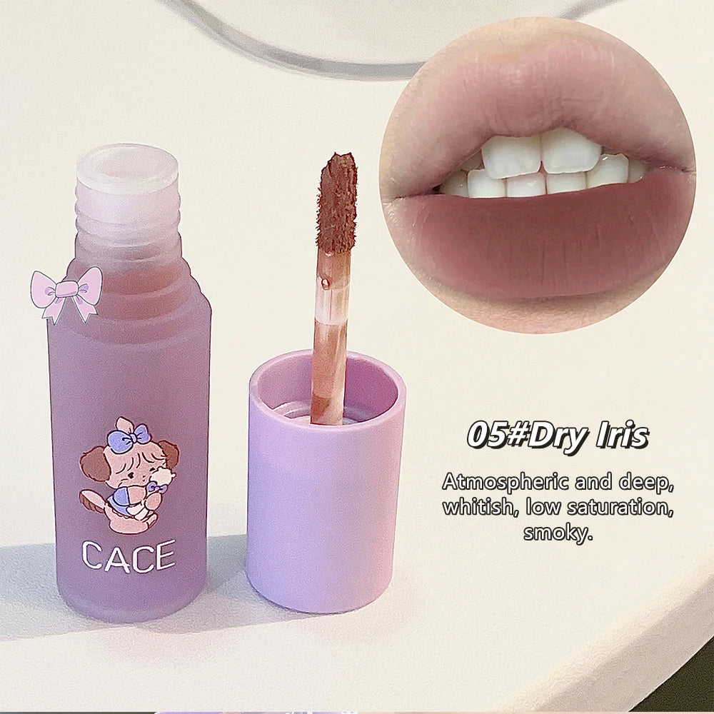 New Lovely Matte Liquid Lipstick Velvet Nude Red Lip Gloss Long Lasting Non-stick Cup Lip Mud Tint Cream Beauty Makeup Cosmetics