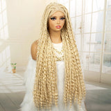 613 Blonde Knotless Boho Braids Wig | Full Lace | Baby Hair | Kanekalon Synthetic