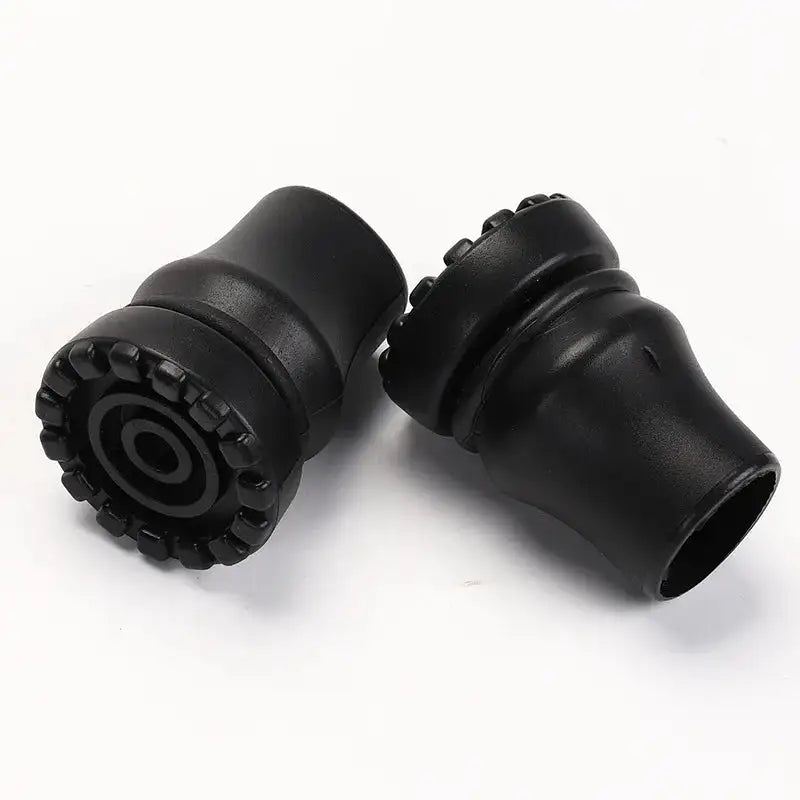 2 Pcs/Lot Pioneer   Rubber Tips for Old Man Hiking Poles Trekking Poles Solid Wood T-handle Man Cane Aluminum Walking Stick - Lootquake
