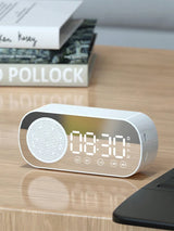 Enceinte Bluetooth sans fil, caisson de basses multifonction, mini réveil intelligent avec IA