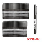 6PCs/Set Permanent Marker Pen Fine Point Waterproof Markers Thin Nib Crude Nib Black Blue Red Ink 1.5mm Fine Color Marker Pens