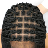 3x Twist Braided Wig | 30 Inch Full Lace Afro Dreadlocks | Synthetic Crochet Hair | For Women