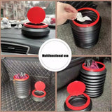 Portable Car Trash Can Storage Bin Garbage Can Telescopic Wet Umbrella Storage Bin for Umbrellas Snacks Garbage