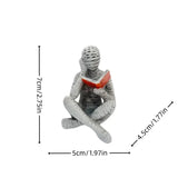 Estatua de pensadora creativa, mujer lectora artística, diseño moderno para el hogar, la oficina, estantería, mueble de TV, decoración y adorno de escritorio.