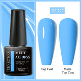 7ml Milky Jelly White Gel Nail Polish Natural Luster Long Lasting Nail Art All for Home DIY Manicure Soak Off UV LED Gel Vernis