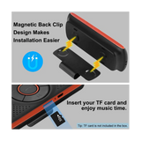 Altavoz Bluetooth para coche, manos libres, reproductor de música inalámbrico con clip para visera.