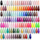 LILYCUTE 5Pcs/Set 7ML Red Brown Nail Gel DIY Nail Art Semi Permanent UV Gel Polish Long Lasting Design Manicure Kit Supplies