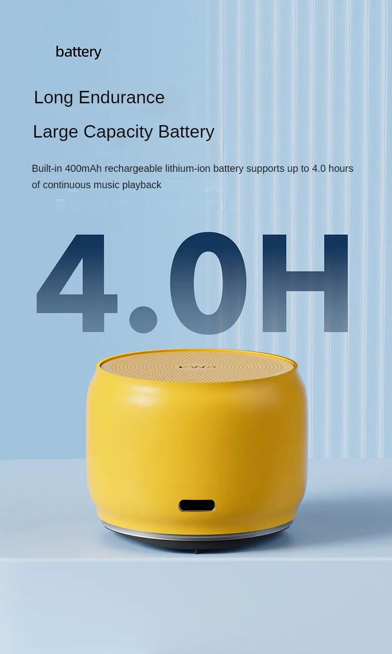 EWA A126 Bluetooth Speaker Mini Portable Aluminum Alloy Heavy Bass High Sound Quality Large Volume Indoor And Outdoor Speakers