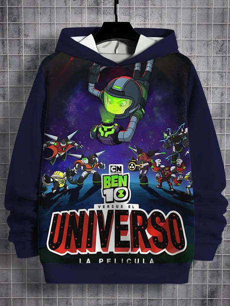 Ben 10 3D Print All Seasons Children Casual Sweatshirt Cool Pullover Tops Unisex Clothes Boy Girl Hoodies - Lootquake