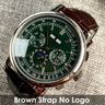 Corgeut Multi Functional Watch Automatic Mechanical Watch for Men 42mm Day Date Month Year Day/Night ST1655 Movt Polished Case - Lootquake
