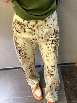 Baggy Wide Leg Jeans Women High Waisted Retro Leopard Print Straight Jeans High Street Streetwear Y2k Vintage Denim Trousers - Lootquake