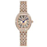 UTHAI L95 Women's Watch Light luxury Retro Barrel Shaped Digital Diamond inlaid Waterproof Ladies Fashion Quartz Clock Watches - Lootquake
