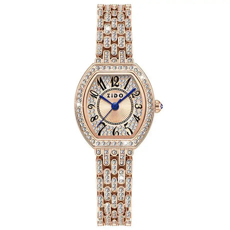 UTHAI L95 Women's Watch Light luxury Retro Barrel Shaped Digital Diamond inlaid Waterproof Ladies Fashion Quartz Clock Watches - Lootquake