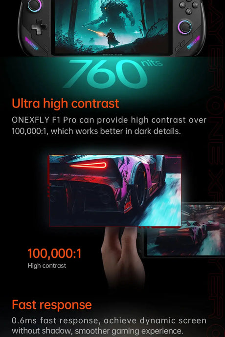 OneXPlayer OneXFly F1 Pro AMD 8840U AI 9 365 HX 370 OLED 144Hz 7" Screen PC Game Console Handheld 3A Steam Play Laptop Windows11 - Lootquake