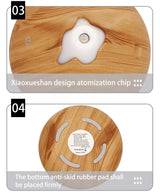 350ML USB aroma oil diffuser wood electric humidifier ultrasonic air humidifier mini aromatherapy LED light mist maker for home