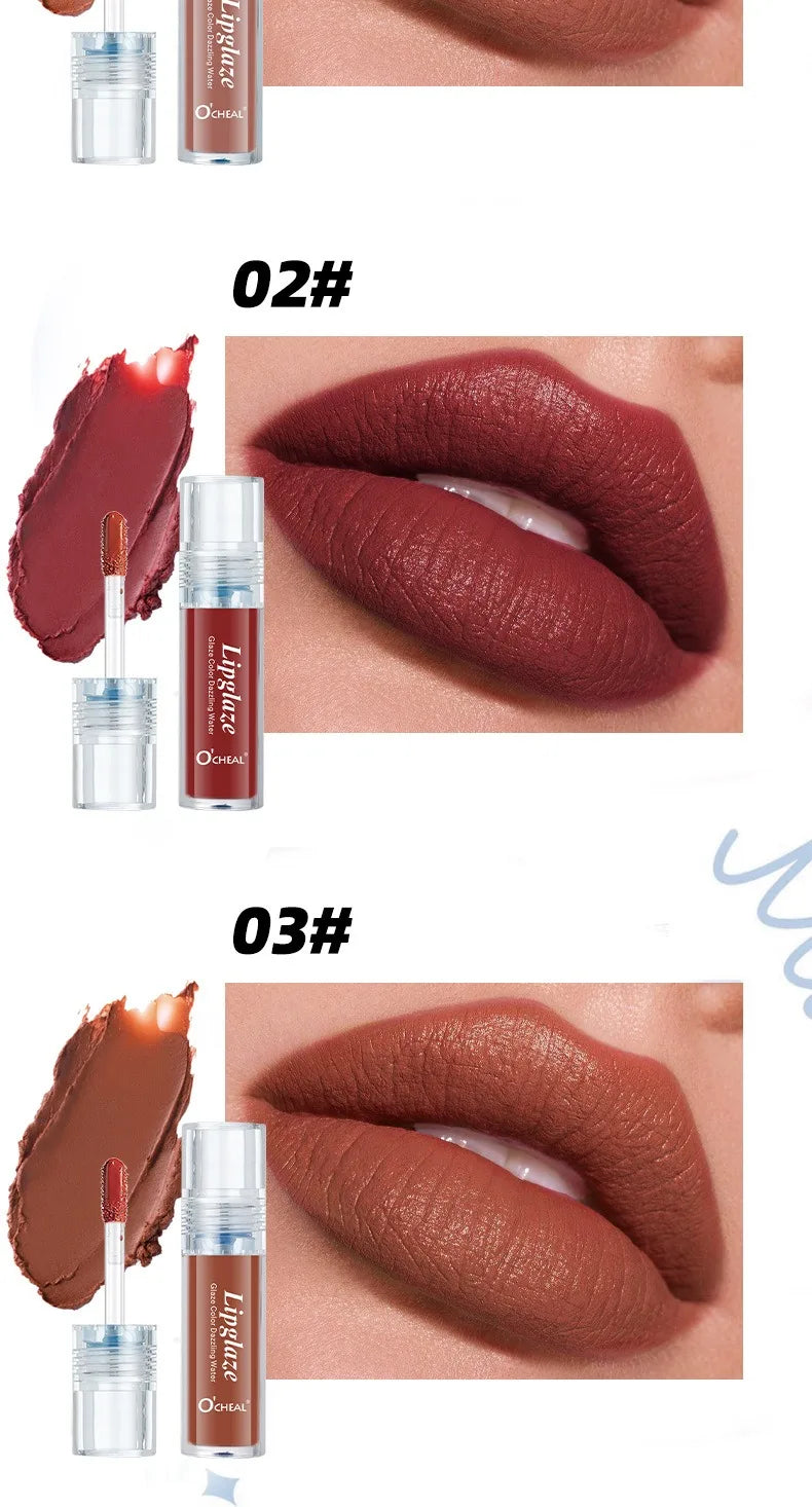 4 PCS Lipstick Set Moisturizing Breathable Glossy Non-Sticky Long-Lasting Full-Look Lips Light Durable Lip Gloss