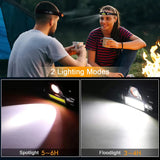 USB Rechargeable Portable Mini Powerful LED Headlamp XPE+COB Hunting Headlight Waterproof Head Torch with Tail Magnetic - Lootquake