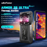 Teléfono robusto Ulefone Armor 28 Ultra 5G con imagen térmica por IA, Dimensity 9300+, 1 TB de ROM, 32 GB de RAM, Android, AMOLED