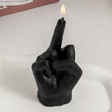 Velas creativas con forma de dedo medio, velas perfumadas, regalos divertidos y originales, adornos para decoración del hogar, regalos de cumpleaños.