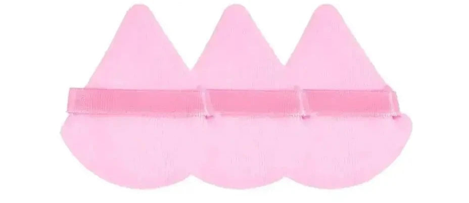 3Pcs Triangle Powder Puff For Loose Powder Liquid Cosmetic Soft Plush Powder Puff Makeup Foundation Puff Makeup Tool