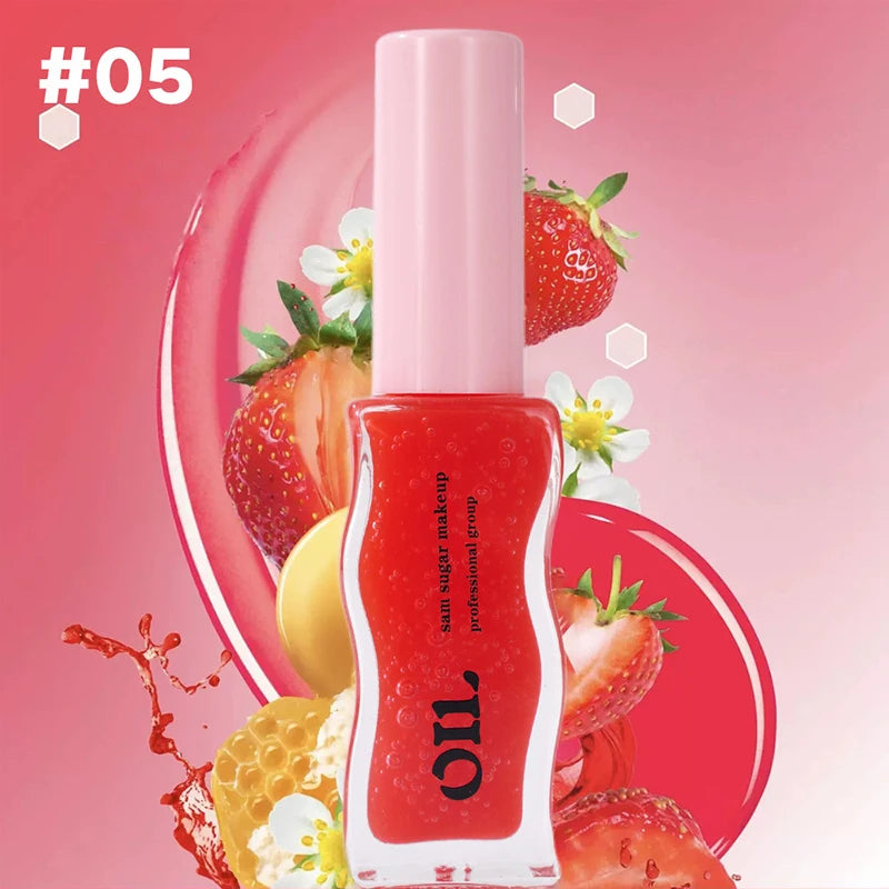 Huile à lèvres Water Light Honey Essence, hydratante longue durée, fruitée et scintillante, gelée, réduit les rides des lèvres, rouge à lèvres liquide, brillant, maquillage