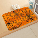 Halloween Theme  Pumpkin Witch Welcome Home Anti-Slip Door Mat Carpet  Decor Flannel Floor