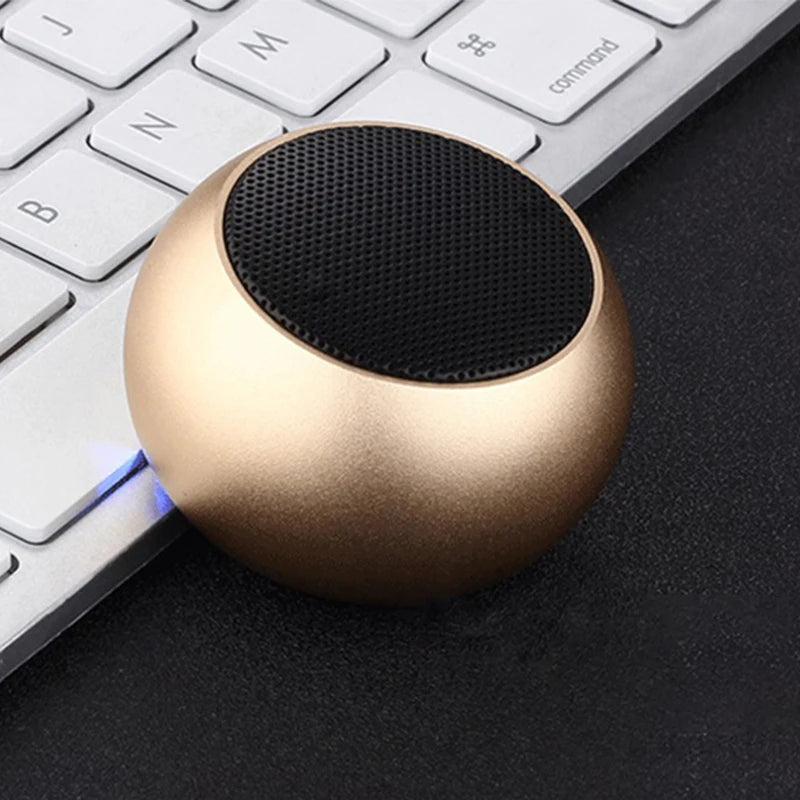 Altavoces inalámbricos Bluetooth TWS manos libres, altavoz portátil para teléfono celular, pequeño subwoofer, caja de sonido de graves, mini caja de sonido de metal