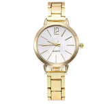 2pcs Set Watch Luxury Women Simple Dial Hollow Strap Fashion Gold Bracelet Quartz Wristwatch Student Ladies Watches Reloj Mujer - Lootquake
