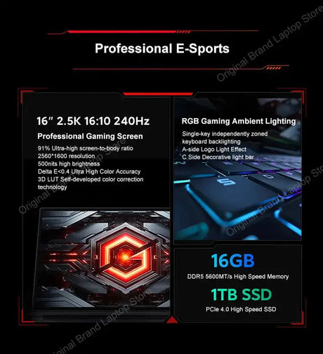 2024 Xiaomi Redmi G Pro Gaming Laptop 16 Inch 2.5K 240Hz E-Sports Screen Netbook i9-14900HX 16GB 1TB RTX4060 Gaming Notebook PC - Lootquake