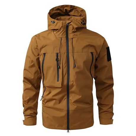 Autumn Men's Mountain Ski Jackets Outdoor Windbreaker Hiking Hooded Coats for Men Climbing Waterproof Jackets Raincoat Clothing - Lootquake