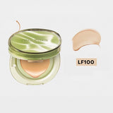 Base de maquillaje Mistine Air Cushion con acabado natural y húmedo, crema hidratante y nutritiva en polvo para piel seca, 13 g x 2