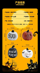 Halloween Party Decoration Ins Hot European Resin Pumpkin Decor Ghost Festival Table Boo Ornament Happy Halloween 2025 Party