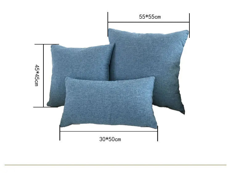 Housse de coussin décorative pour canapé, 30 x 50/40 x 40/45 x 45/40 x 60/50 x 50/55 x 55/60 x 60 cm